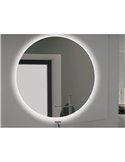 Espejo de baño CASSIOPEIA con iluminación LED decorativa, diámetro 60cm, 20W y 12W