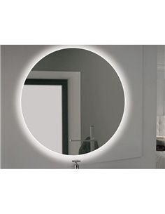 Espejo de baño CASSIOPEIA con iluminación LED decorativa, diámetro 60cm, 20W y 12W 2