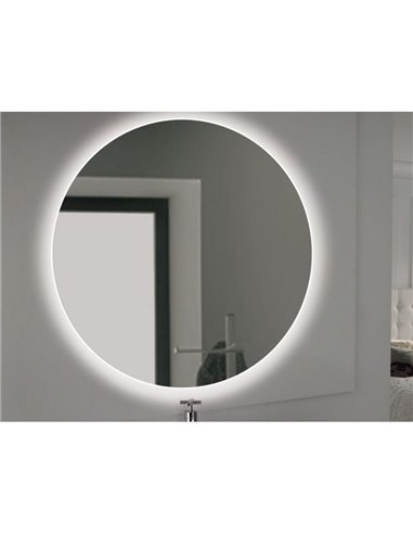 Espejo de baño CASSIOPEIA con iluminación LED decorativa, diámetro 60cm, 20W y 12W