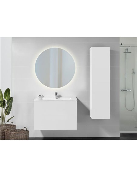 Espejo de baño CASSIOPEIA con iluminación LED decorativa, diámetro 60cm, 20W y 12W