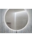 Espejo de baño CASSIOPEIA con iluminación LED decorativa, diámetro 60cm, 20W y 12W