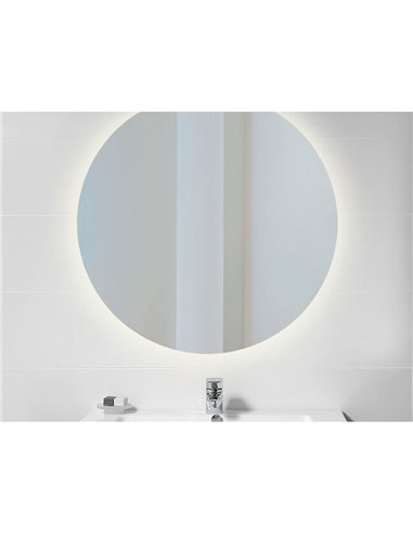 Espejo de baño CASSIOPEIA con iluminación LED decorativa, diámetro 60cm, 20W y 12W