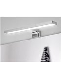 Foco LED para espejo de baño VIRGO, 300 mm, luz blanca fría 6000K, cromado
