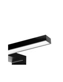 Foco LED negro para espejo de baño VIRGO, 300 mm, luz blanca fría 6000K