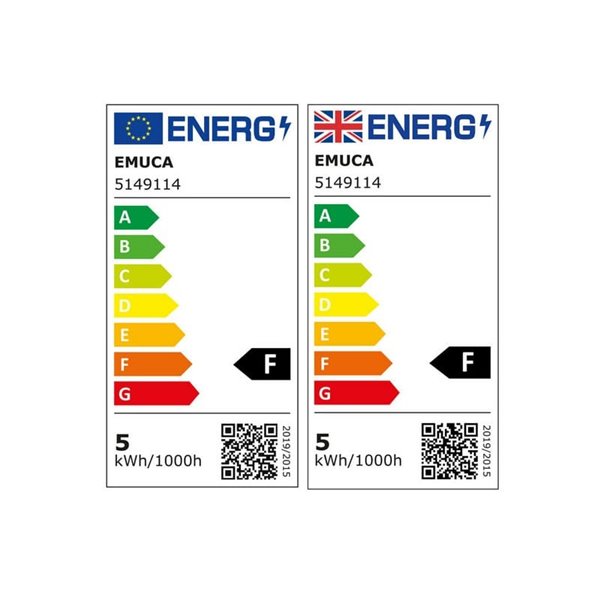 Foco LED negro para espejo de baño VIRGO, 300 mm, luz blanca fría 6000K