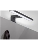 Foco LED negro para espejo de baño VIRGO, 300 mm, luz blanca fría 6000K