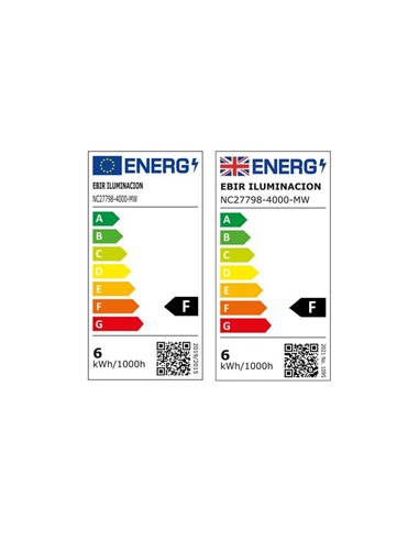 Foco LED cilíndrico para espejo de baño GEMINI, 233 mm, luz blanca natural 4000K, cromado