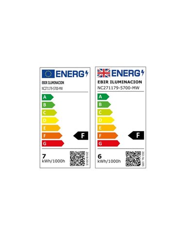 Foco LED para espejo de baño ARIES, 300 mm, luz blanca fría 5700K, cromado