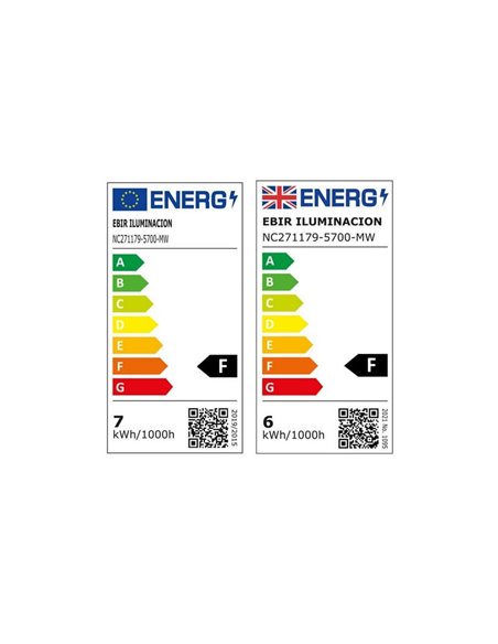 Foco LED para espejo de baño ARIES, 300 mm, luz blanca fría 5700K, cromado