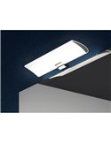 Foco LED para espejo de baño ARIES, 300 mm, luz blanca fría 5700K, cromado