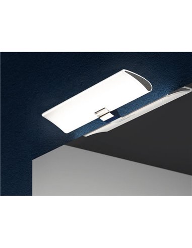 Spot LED pour miroir de salle de bain ARIES, 300 mm, lumière blanche froide 5700K, chrome
