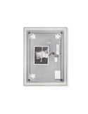 Espejo de baño HERACLES rectangular con iluminación LED frontal y decorativa, 600x800 mm, 34W