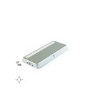 Luminaria LED bajo mueble KRAZ, recargable USB con sensor de movimiento, 1W, luz blanca natural 4000K, gris 