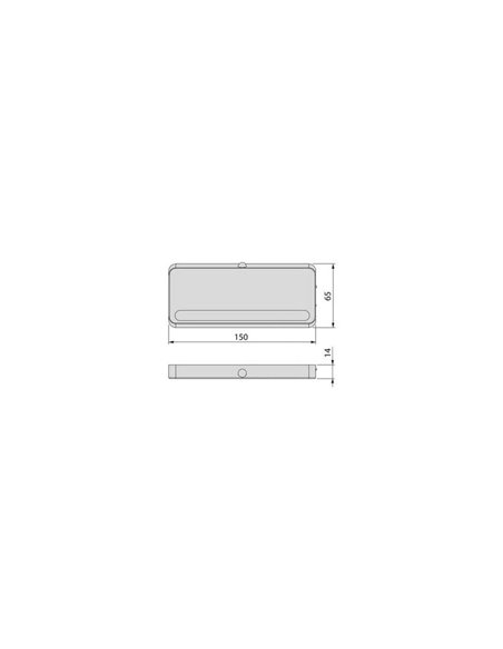 Luminaria LED bajo mueble KRAZ, recargable USB con sensor de movimiento, 1W, luz blanca natural 4000K, gris 