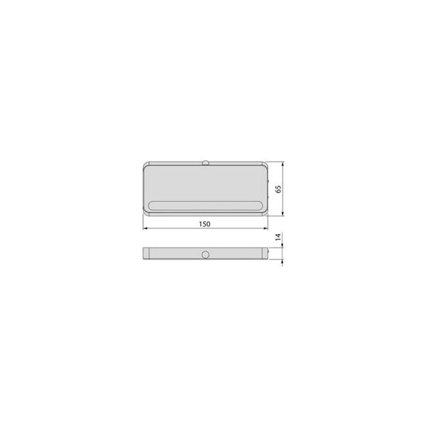Luminaria LED bajo mueble KRAZ, recargable USB con sensor de movimiento, 1W, luz blanca natural 4000K, gris 