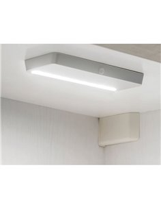 Luminaria LED bajo mueble KRAZ, recargable USB con sensor de movimiento, 1W, luz blanca natural 4000K, gris  2
