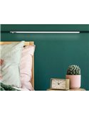 Aplique LED bajo mueble KAUS aluminio con sensor de movimiento, recargable, 3 tonos de luz, 24cm/40cm/60cm