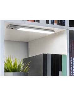 Aplique LED bajo mueble KAUS aluminio con sensor táctil de proximidad, recargable, 3 tonos de luz, 24cm/40cm/60cm 2