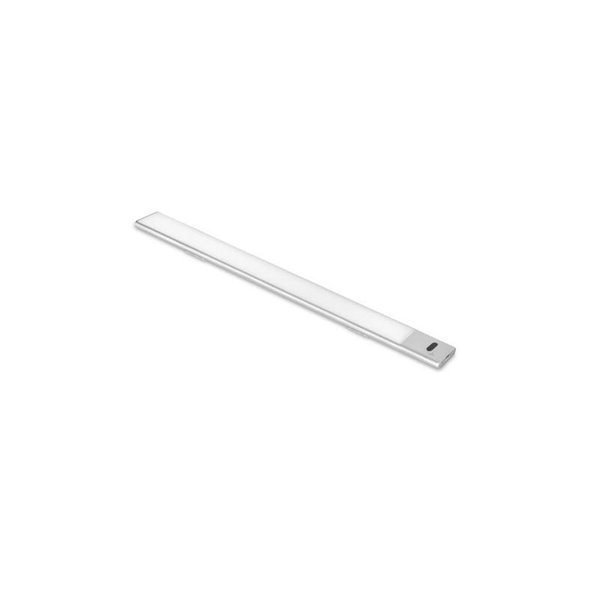 Luminária LED KAUS para armários em alumínio com sensor de proximidade, recarregável, 3 tons de luz, 24cm/40cm/60cm
