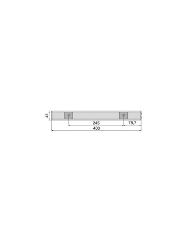 Luminária LED KAUS para armários em alumínio com sensor de proximidade, recarregável, 3 tons de luz, 24cm/40cm/60cm