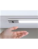 Lampe LED sous meuble KAUS en aluminium avec capteur tactile de proximité, rechargeable, 3 tons de lumière, 24cm/40cm/60cm