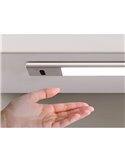 Lampe LED sous meuble KAUS en aluminium avec capteur tactile de proximité, rechargeable, 3 tons de lumière, 24cm/40cm/60cm