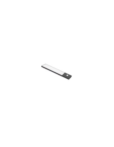Aplique LED bajo mueble KAUS BLACK negro con sensor de movimiento, recargable, 3 tonos de luz, 24cm/40cm/60cm