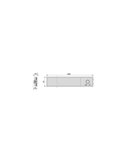 Aplique LED bajo mueble KAUS BLACK negro con sensor de movimiento, recargable, 3 tonos de luz, 24cm/40cm/60cm
