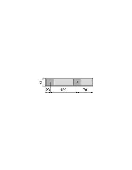 Aplique LED bajo mueble KAUS BLACK negro con sensor de movimiento, recargable, 3 tonos de luz, 24cm/40cm/60cm