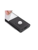 Aplique LED bajo mueble KAUS BLACK negro con sensor de movimiento, recargable, 3 tonos de luz, 24cm/40cm/60cm
