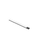 Luminária de parede LED KAUS BLACK para armários com sensor de toque de proximidade, recarregável, 3 tons de luz, 24 cm/40 cm/60