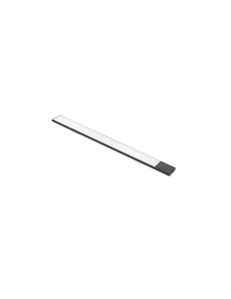 Luminária de parede LED KAUS BLACK para armários com sensor de toque de proximidade, recarregável, 3 tons de luz, 24 cm/40 cm/60