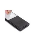 Aplique LED bajo mueble KAUS BLACK negro con sensor táctil de proximidad, recargable, 3 tonos de luz, 24cm/40cm/60cm