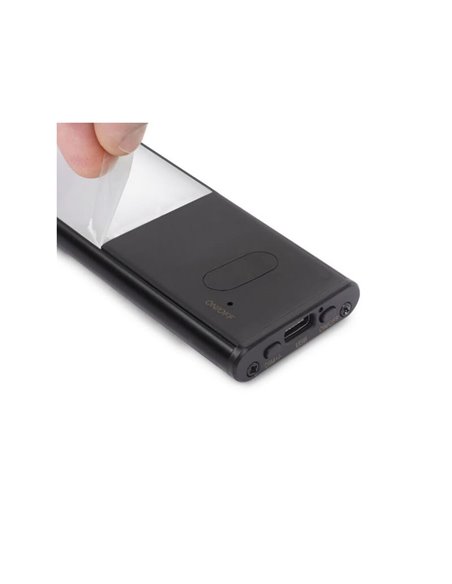 Applique murale LED sous meuble KAUS BLACK avec capteur tactile de proximité, rechargeable, 3 tons de lumière, 24cm/40cm/60cm