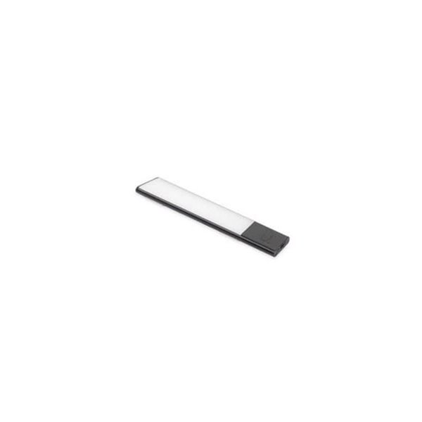 Aplique LED bajo mueble KAUS BLACK negro con sensor táctil de proximidad, recargable, 3 tonos de luz, 24cm/40cm/60cm