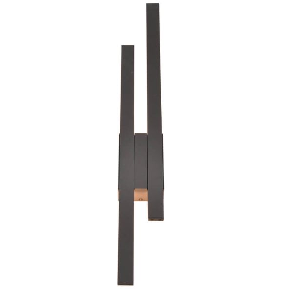 Aplique de pared LED exterior vertical TAWA iluminación indirecta 9W 900lm 3000K IP54 221460242 Trio Lighting