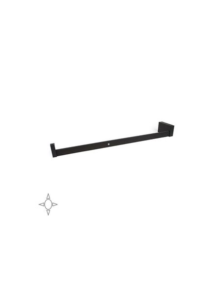 Penderie lumineuse LED CASTOR, couleur moka, batterie amovible et détecteur de mouvement, plastique et aluminium, dimensions L55