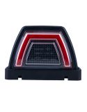 Piloto dianteiro angular LED neon vermelho aprovado posição traseira 12/24 V LD 3086 R1