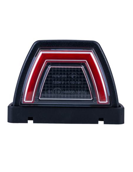 Voyant LED coudé avant rouge néon homologué position arrière 12/24 V LD 3086 R1