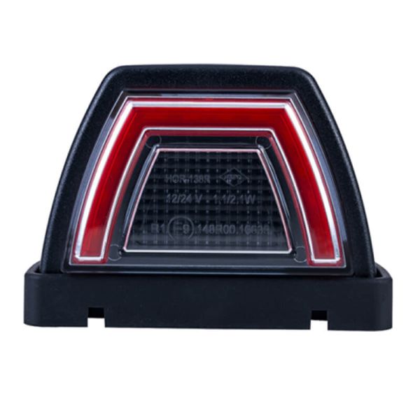 Frente Piloto Angular LED Neon Rojo Homologada Posición Trasera 12/24V LD 3086 R1