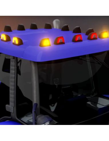 Trator com piloto angular LED neon âmbar aprovado, posição lateral, 12/24 V LD 3087 SM1