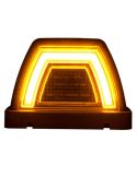 Lampe témoin LED néon ambre coudée homologuée, position latérale 12/24 V LD 3087 SM1