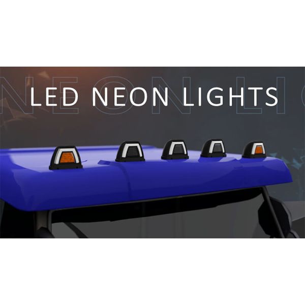 Piloto Galibo Angular LED Neon Blanco Homologada Posición Delantero 12/24V LD 3085 A