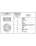 Conector Piloto Trasero Izquierda para MAN LC8 con luz de matricula | 12/24V | AMP 1.5 - 7 Pin | VIGNAL Bombilla