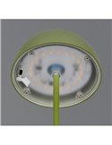 Lámpara de sobremesa LED recargable USB ORTIZ con función memoria y regulable 2W 150lm, 3000K IP20