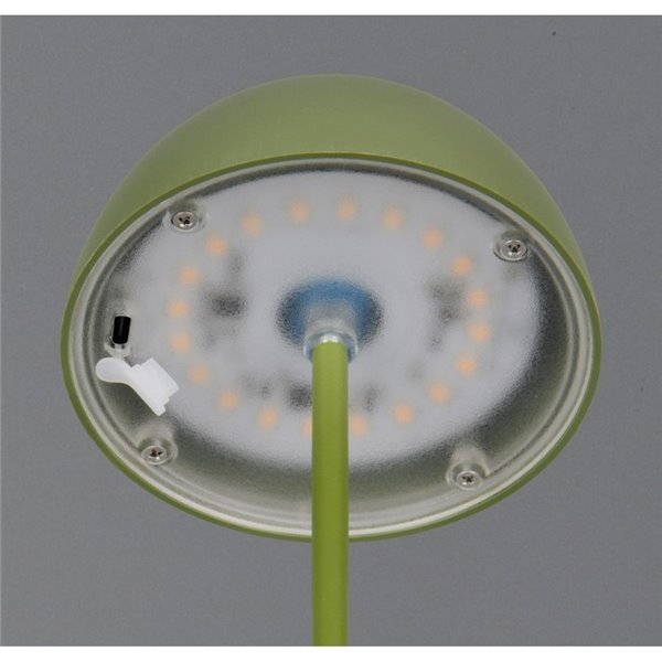 Lámpara de sobremesa LED recargable USB ORTIZ con función memoria y regulable 2W 150lm, 3000K IP20