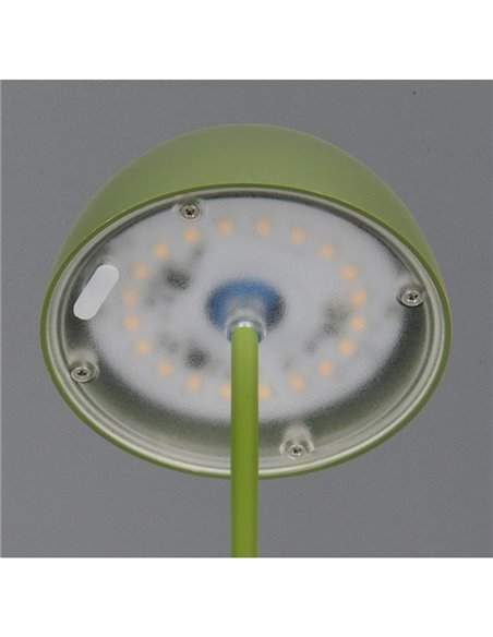 Lámpara de sobremesa LED recargable USB ORTIZ con función memoria y regulable 2W 150lm, 3000K IP20