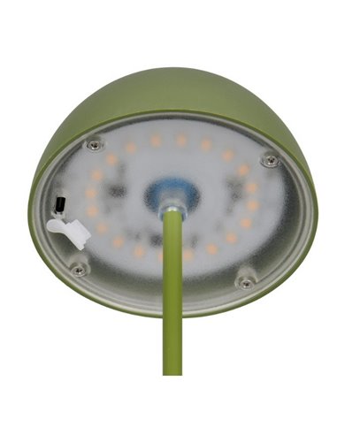 Lámpara de sobremesa LED recargable USB ORTIZ con función memoria y regulable 2W 150lm, 3000K IP20