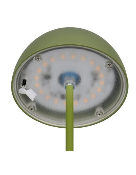 Lámpara de sobremesa LED recargable USB ORTIZ con función memoria y regulable 2W 150lm, 3000K IP20