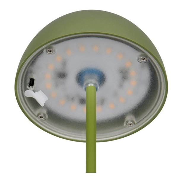 Lámpara de sobremesa LED recargable USB ORTIZ con función memoria y regulable 2W 150lm, 3000K IP20